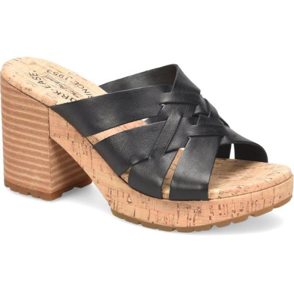 Korkease | Charis - Black Korkease Womens Sandals