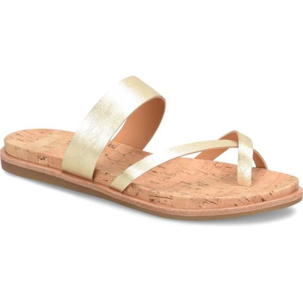 Korkease | Belinda - Lt Gold Metallic Korkease Womens Sandals