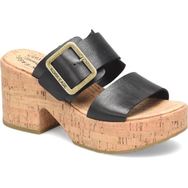 Korkease | Taige - Black Korkease Womens Sandals