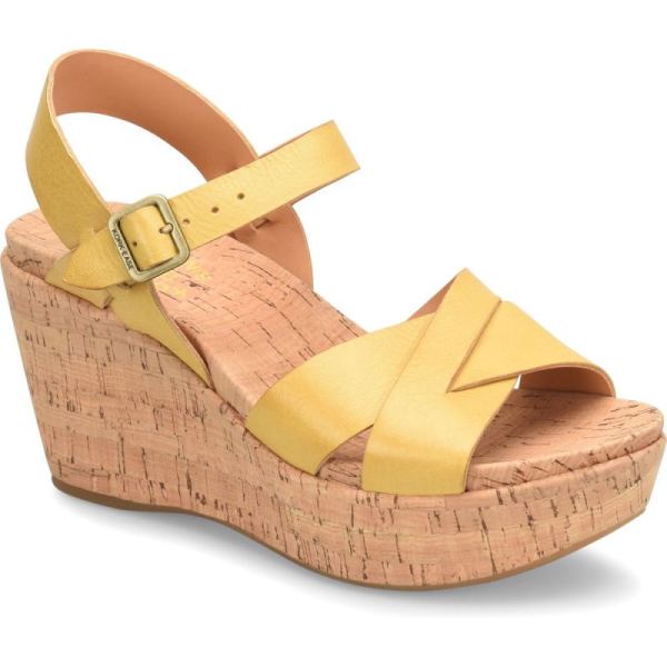 Korkease | Ava 2.0 - Yellow Ocra Korkease Womens Sandals