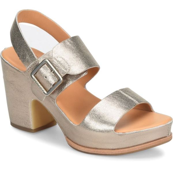 Korkease | San Carlos - Soft Gold Metallic Korkease Womens Sandals