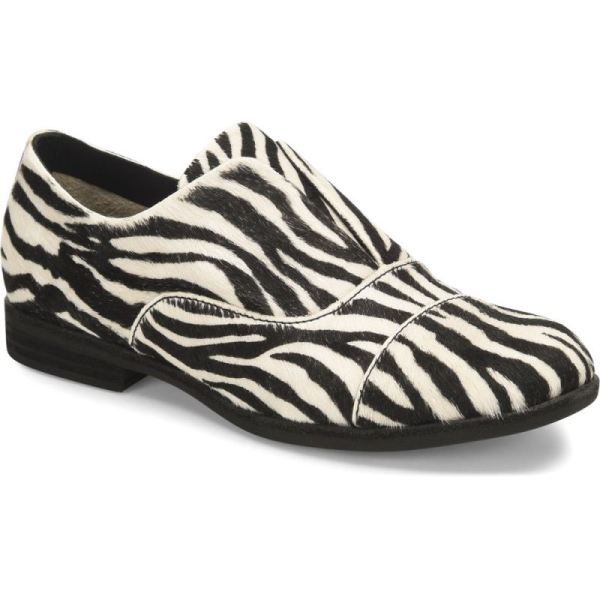 Korkease | Nottingham - Black And White Zebra Print Korkease Womens Shoes