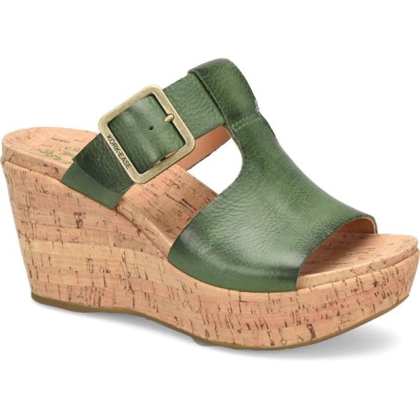 Korkease | Andi - Green Alpe Korkease Womens Wedges