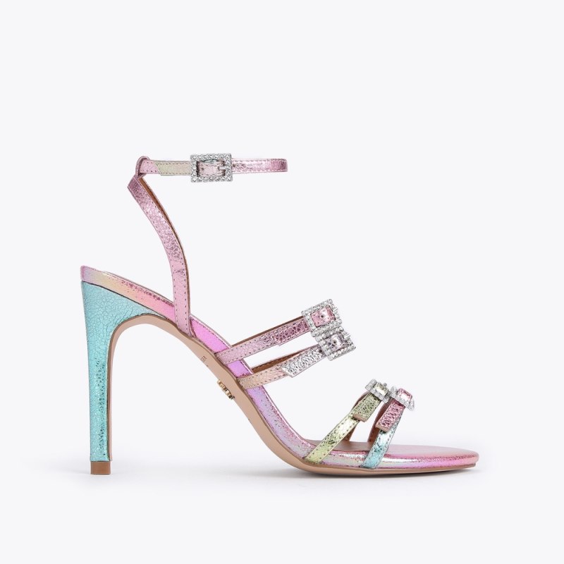 Kurt Geiger Women's Pierra Sandal - Pink Combination | Canada Outlet