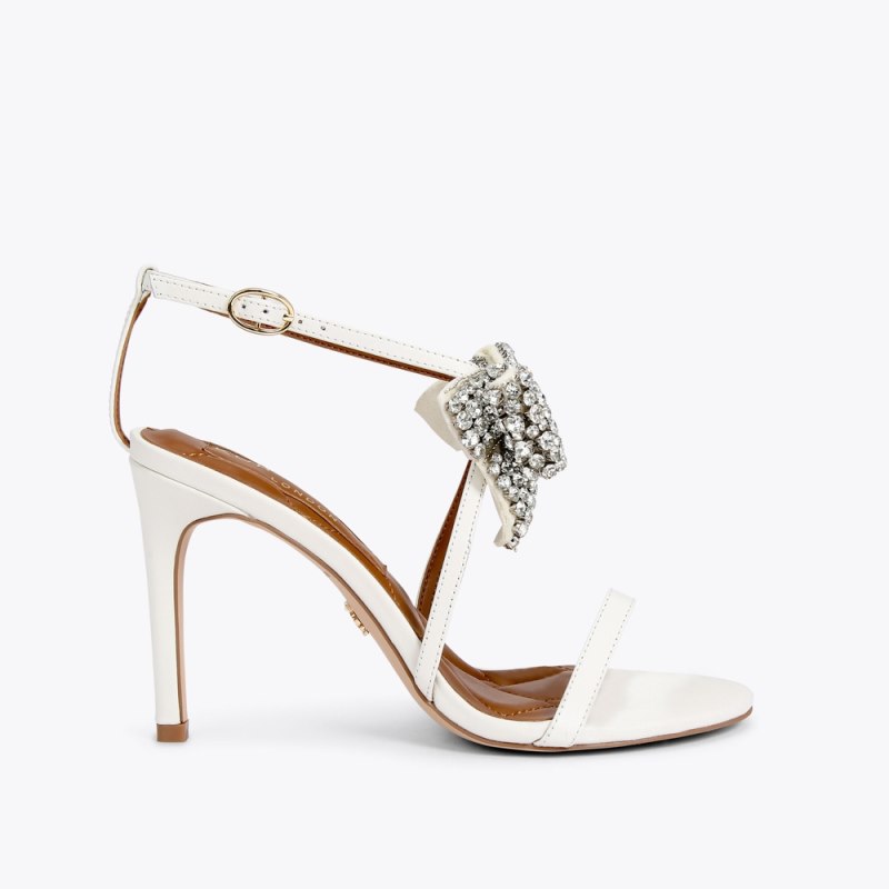 Kurt Geiger Women's Bromley Bow Sandal - Bone | Canada Outlet