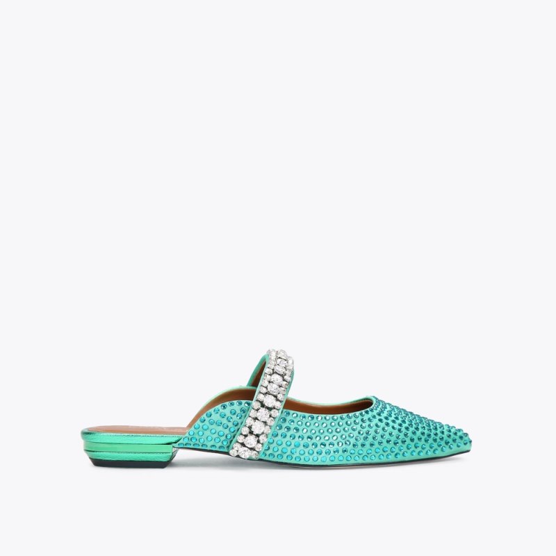 Kurt Geiger Women's Princely Flat Mule - Teal | Canada Outlet