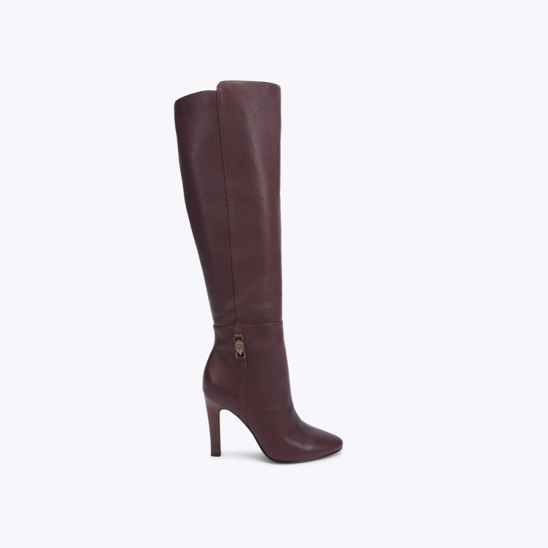 Kurt Geiger Women's Shoreditch Knee Boot - Wine | Canada Outlet