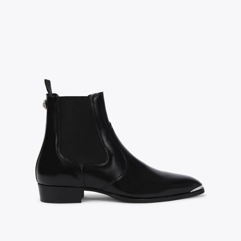 Kurt Geiger Mens Gild Boot - Black Other | Canada Outlet