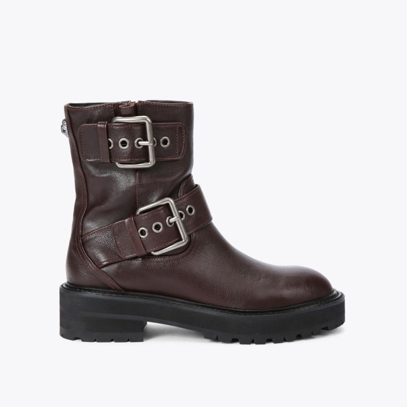 Kurt Geiger Women's Hackney Biker Boot - Brown | Canada Outlet