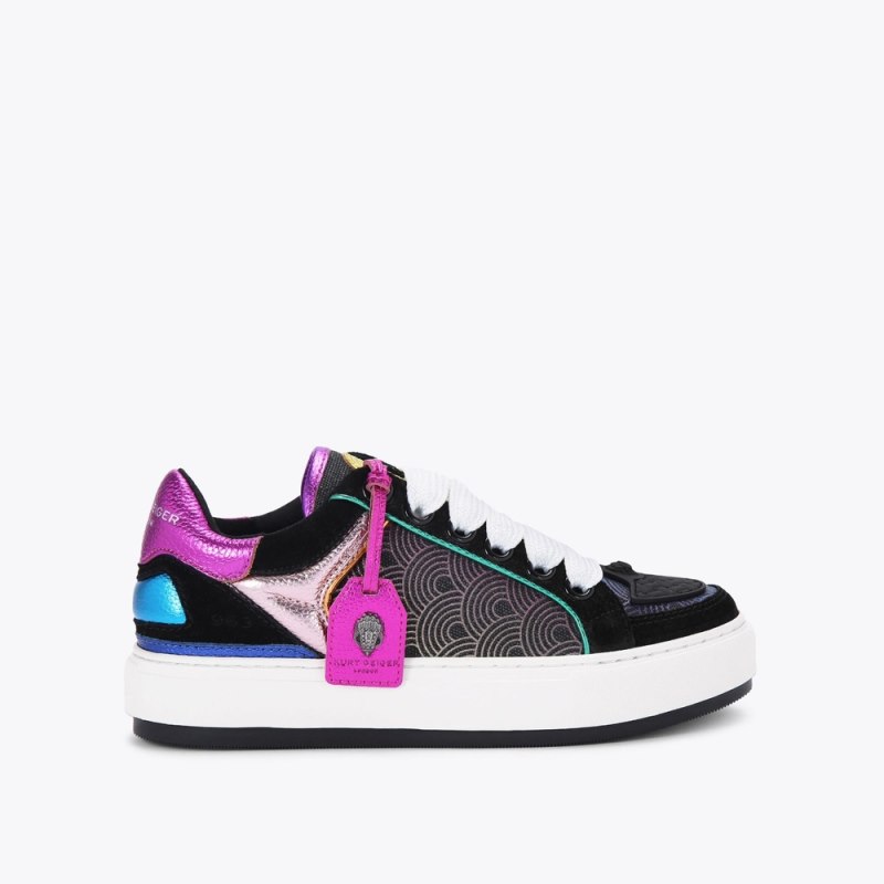 Kurt Geiger Women's Southbank Tag Sneaker - Black Other | Canada Outlet
