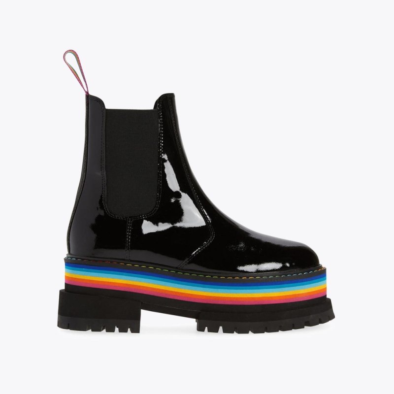 Kurt Geiger Women's Birdie Rainbow Chelsea - Black | Canada Outlet