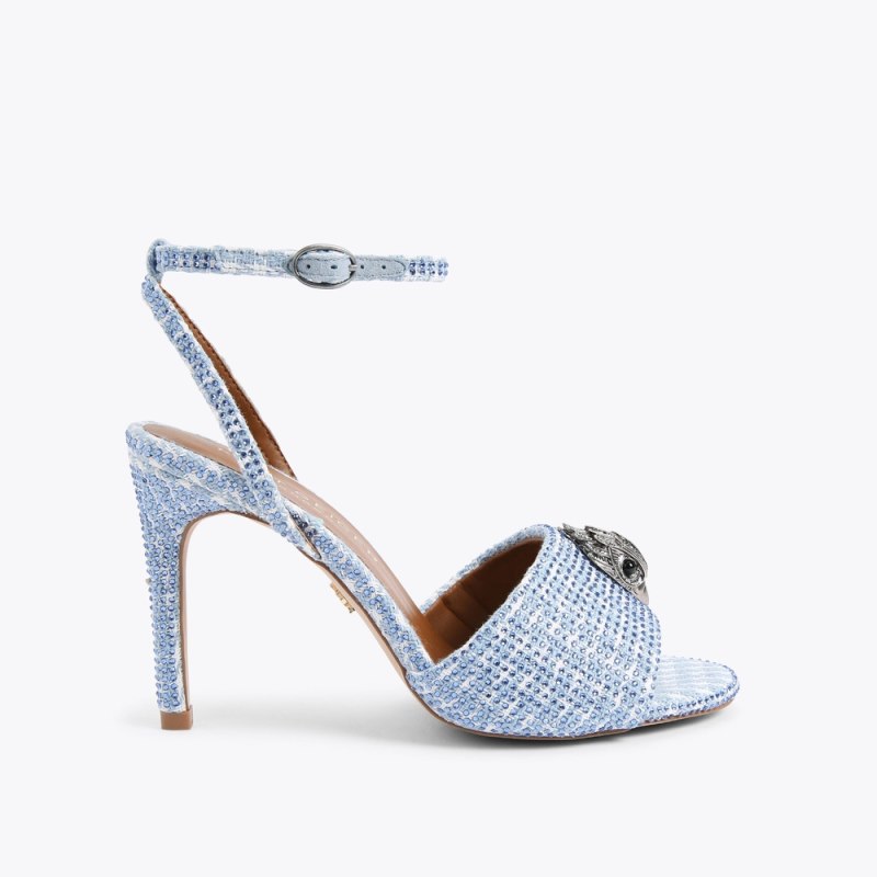 Kurt Geiger Women's Kensington Sandal - Mid Blue | Canada Outlet