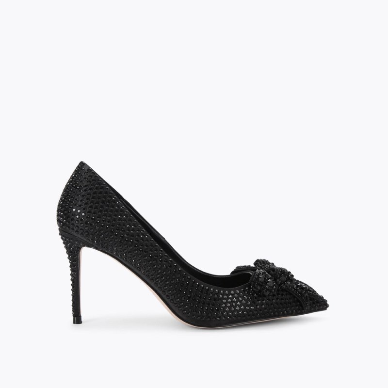 Kurt Geiger Women's Belgravia Drench Bow Heel - Black | Canada Outlet