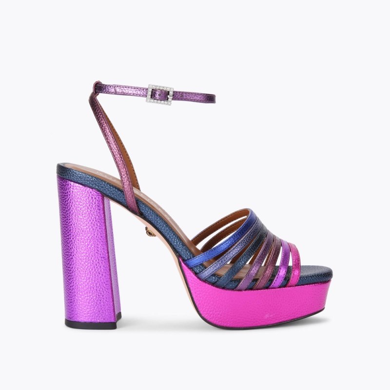 Kurt Geiger Women's Pierra Platform Sandal - Purple | Canada Outlet