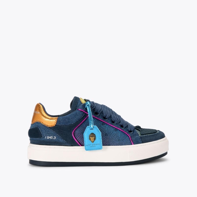 Kurt Geiger Women's Southbank Tag Sneaker - Blue Other | Canada Outlet