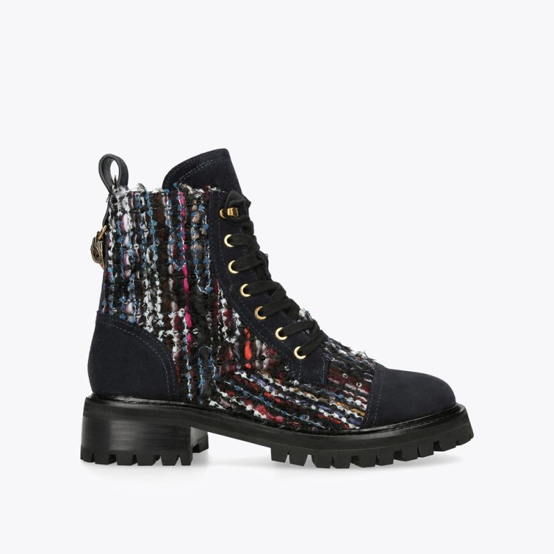 Kurt Geiger Women's Kensington Combat Boot - Blue Other | Canada Outlet