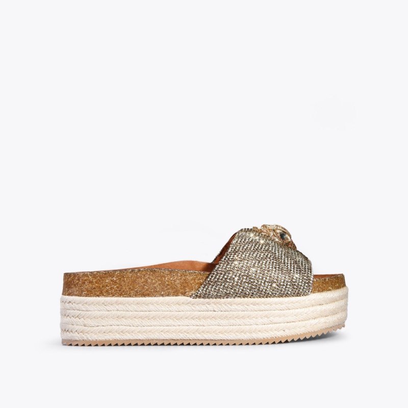 Kurt Geiger Women's Kensington Flatform Sandal - Beige | Canada Outlet