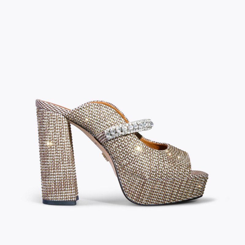 Kurt Geiger Women's Duke Platform Heels - Beige | Canada Outlet