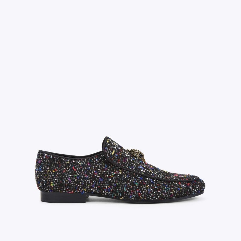 Kurt Geiger Mens Hugh Eagle Tweed - Black Other | Canada Outlet