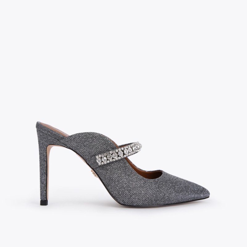 Kurt Geiger Women's Duke Mule Heel - Gunmetal | Canada Outlet