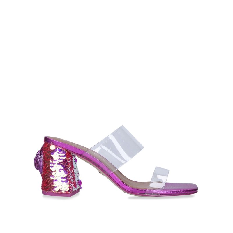Kurt Geiger Women's Kensington Block Sandal - Fushia | Canada Outlet