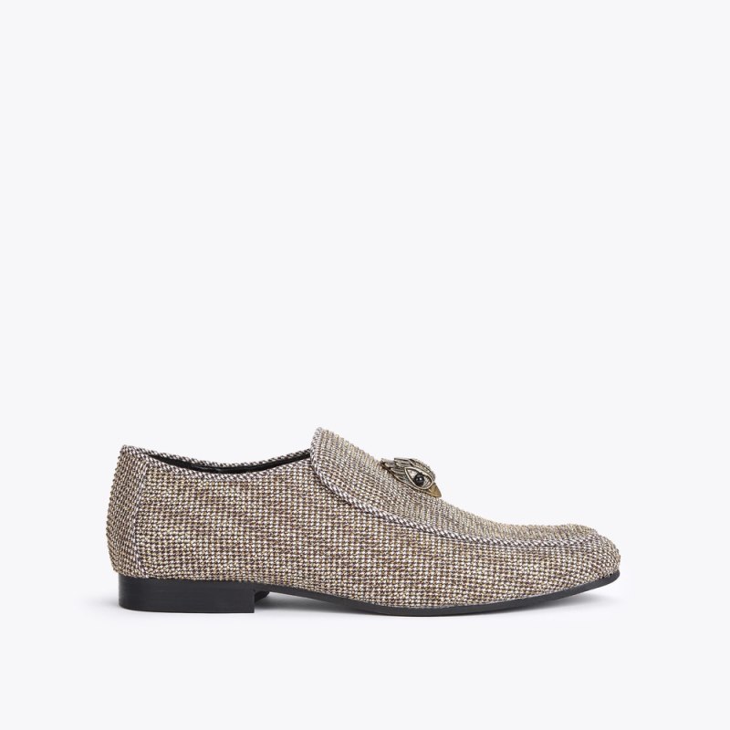 Kurt Geiger Mens Hugh Eagle Herringbone - Brown | Canada Outlet