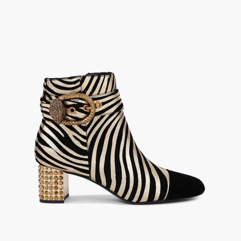 Kurt Geiger Women's Mayfair Ankle Boot - Gold Combination | Canada Outlet