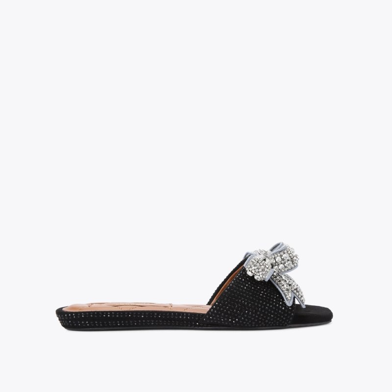 Kurt Geiger Women's Kensington Bow Sandal - Black | Canada Outlet