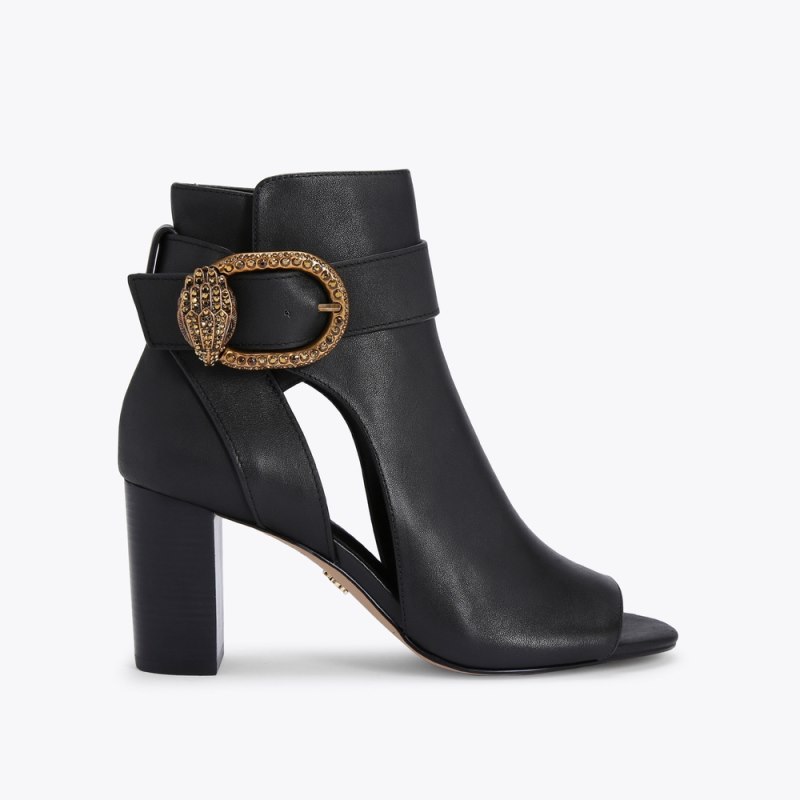 Kurt Geiger Women's Mayfair Peep Toe Boot - Black | Canada Outlet