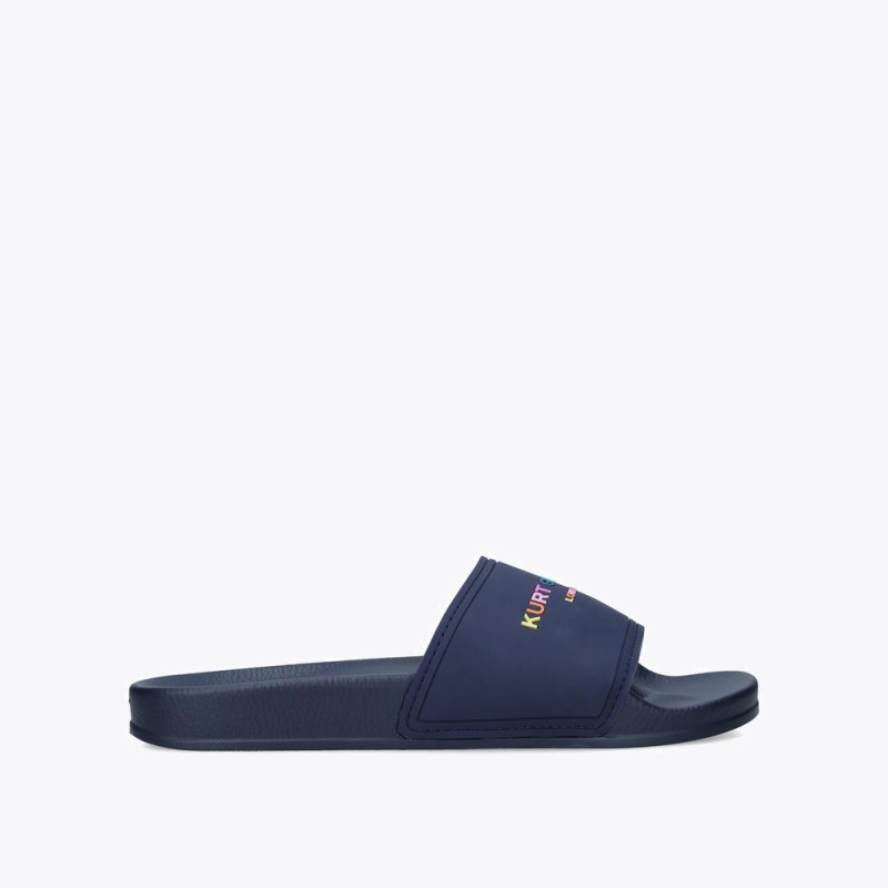 Kurt Geiger Kgl Pool Slider Mens - Navy | Canada Outlet