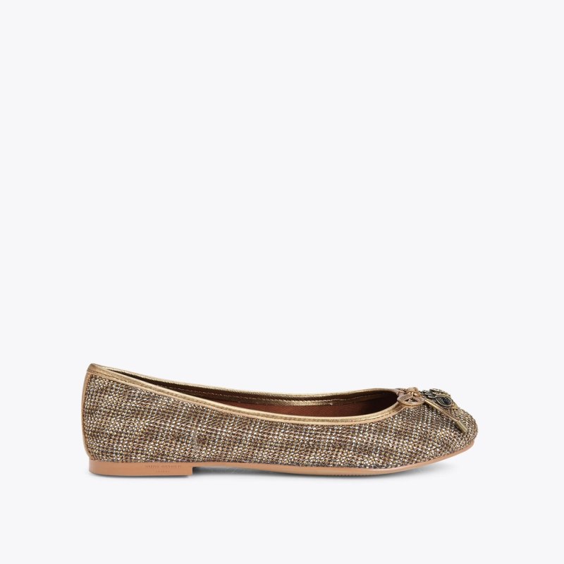 Kurt Geiger Women's Eagle Ballerina - Beige | Canada Outlet