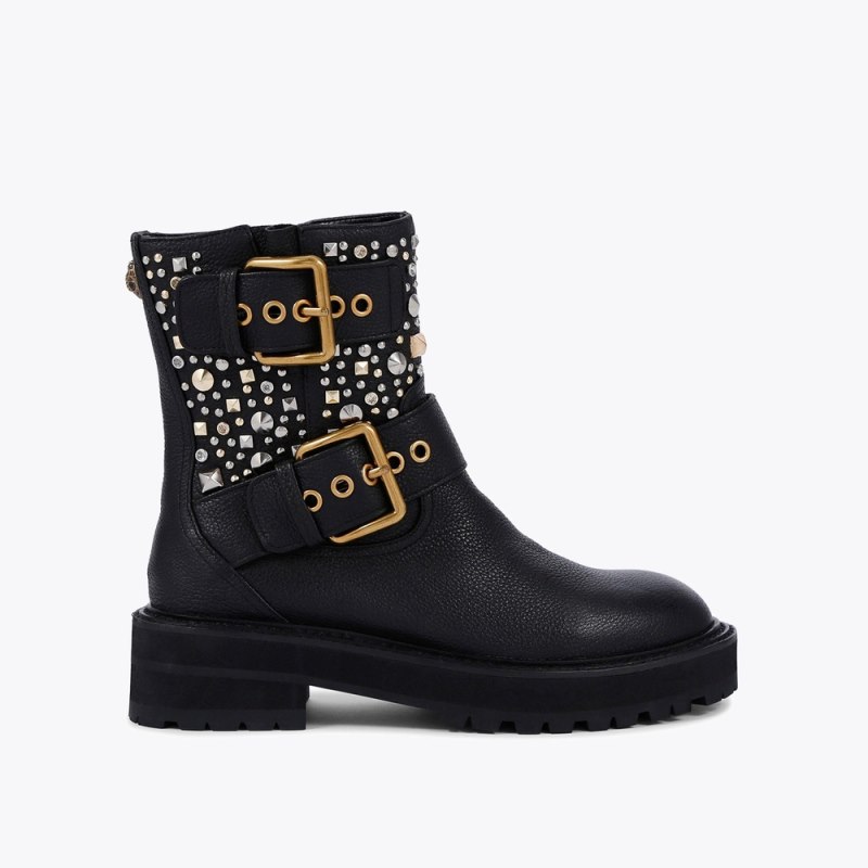 Kurt Geiger Women's Hackney Biker Boot - Black Combination | Canada Outlet