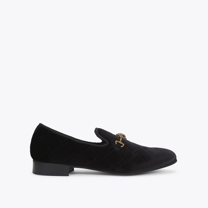 Kurt Geiger Mens Ace Quilted - Black | Canada Outlet