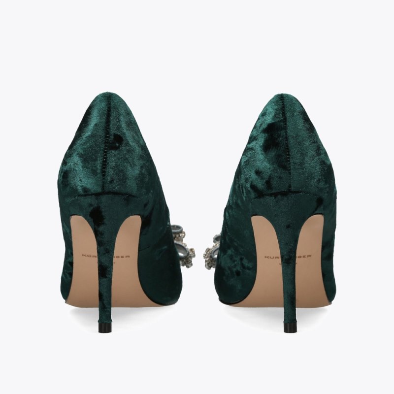 Kurt Geiger Women's Belgravia Bow Court - Teal | Canada Outlet