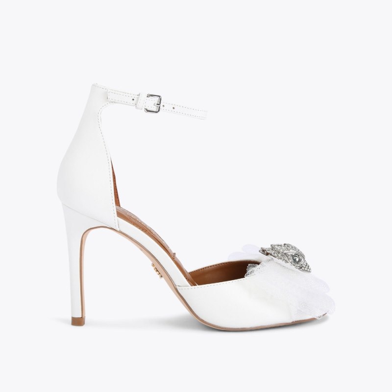 Kurt Geiger Women's Kensington Bow Sandal - Bone | Canada Outlet