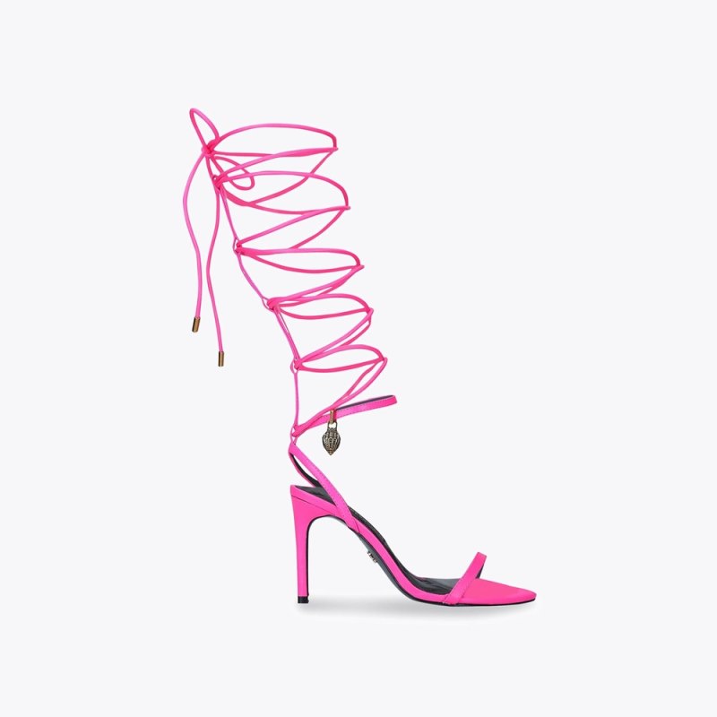 Kurt Geiger Women's Shoreditch Sandal Tie - Fushia | Canada Outlet
