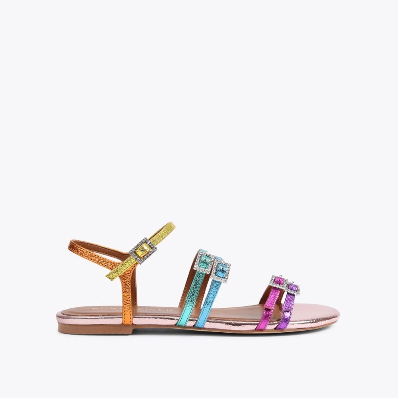 Kurt Geiger Women's Pierra Flat Sandal - Multi / Other | Canada Outlet