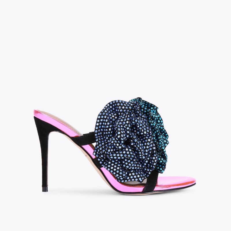 Kurt Geiger Women's Pierra Mule Heel - Pink Combination | Canada Outlet