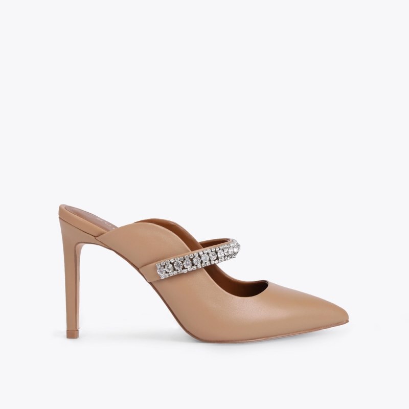 Kurt Geiger Women's Duke Mule Heel - Camel | Canada Outlet