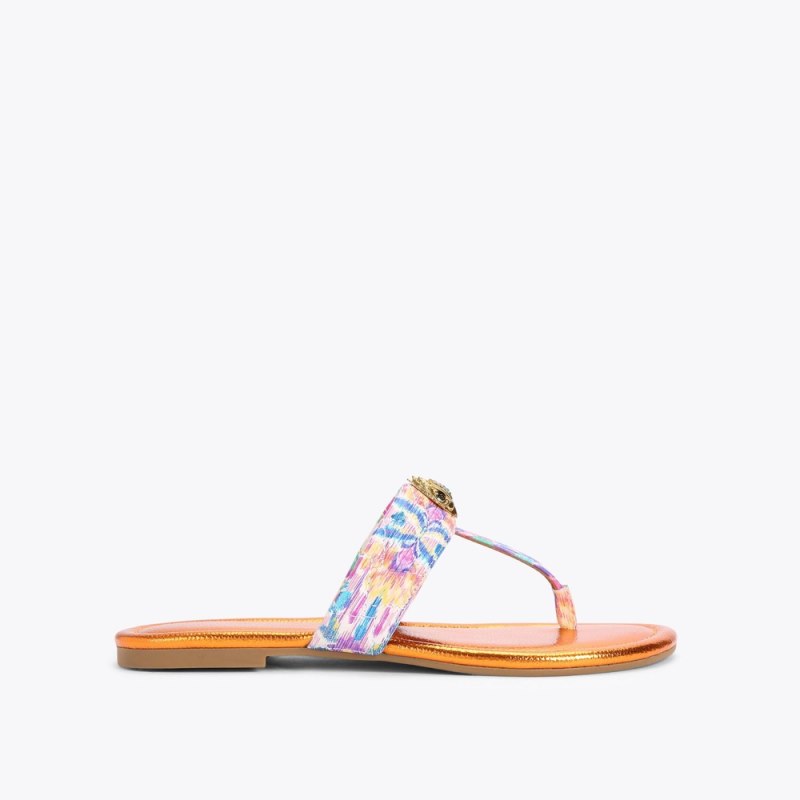 Kurt Geiger Women's Mw Kensington Sandal - Pink Combination | Canada Outlet