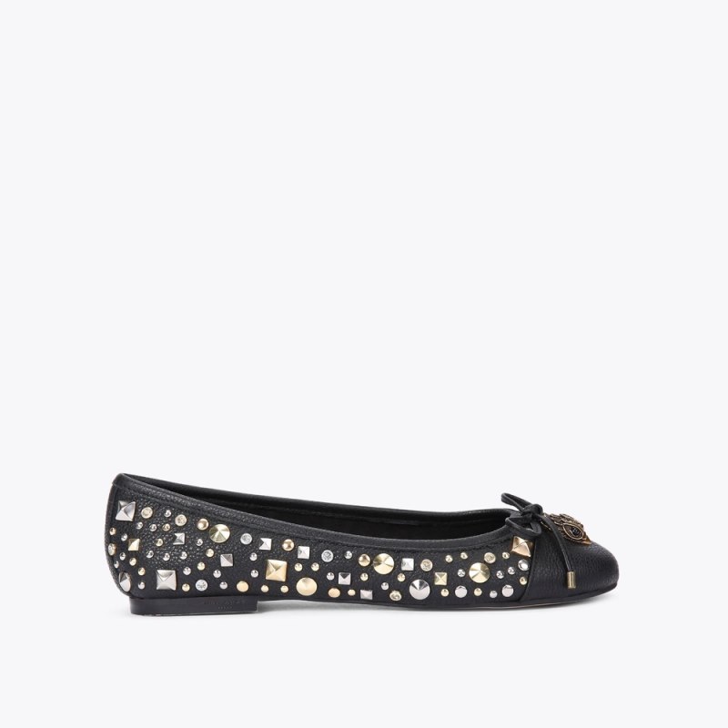 Kurt Geiger Women's Eagle Ballerina Flat - Black Combination | Canada Outlet