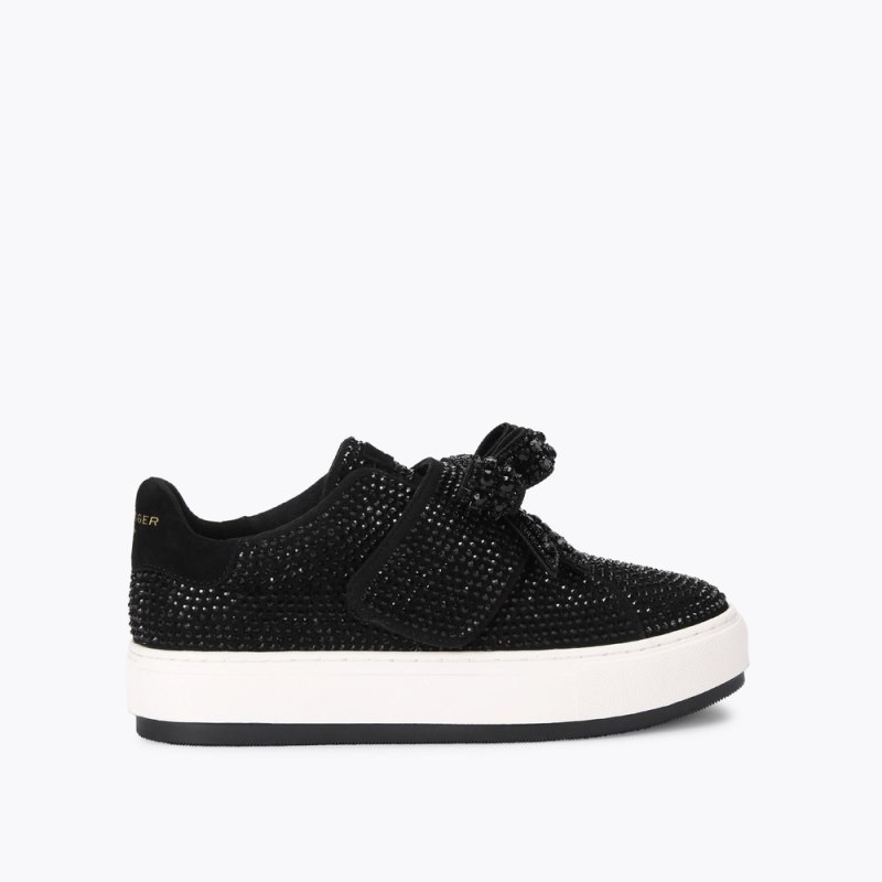 Kurt Geiger Women's Laney Bow Slip On Sneaker - Black | Canada Outlet