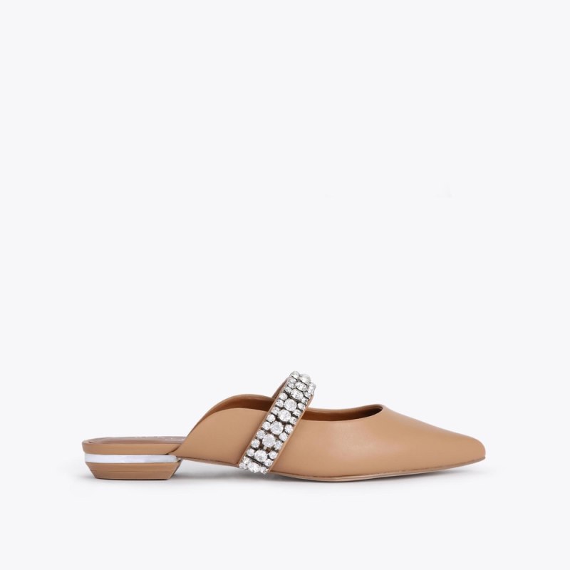 Kurt Geiger Women's Princely Flat Mule - Camel | Canada Outlet