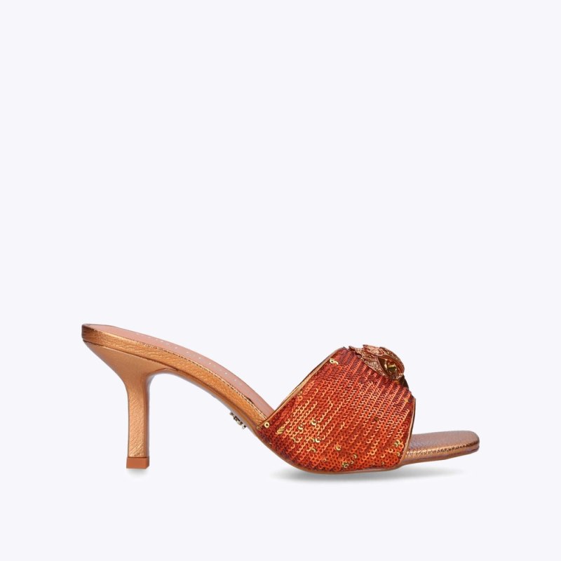 Kurt Geiger Women's Kensington Mule - Orange | Canada Outlet