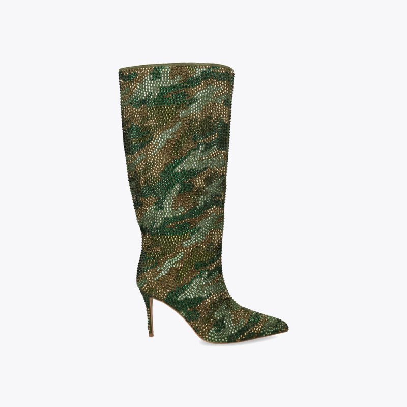 Kurt Geiger Women's Belgravia Knee Boot - Green Combination | Canada Outlet