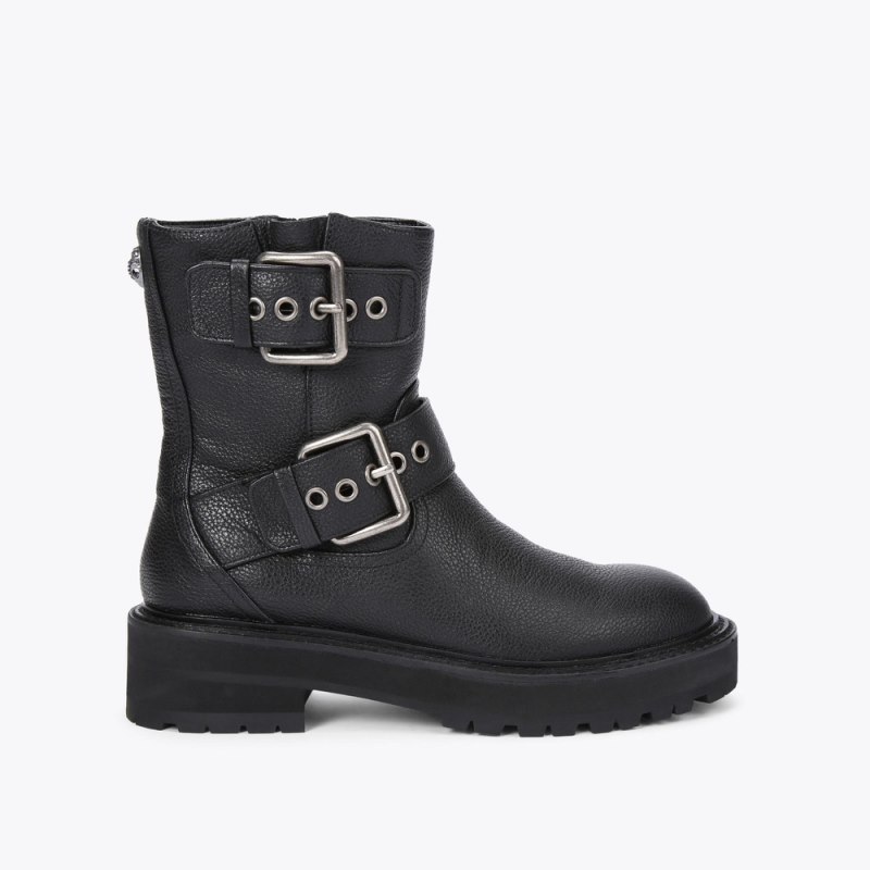 Kurt Geiger Women's Hackney Biker Boot - Black | Canada Outlet