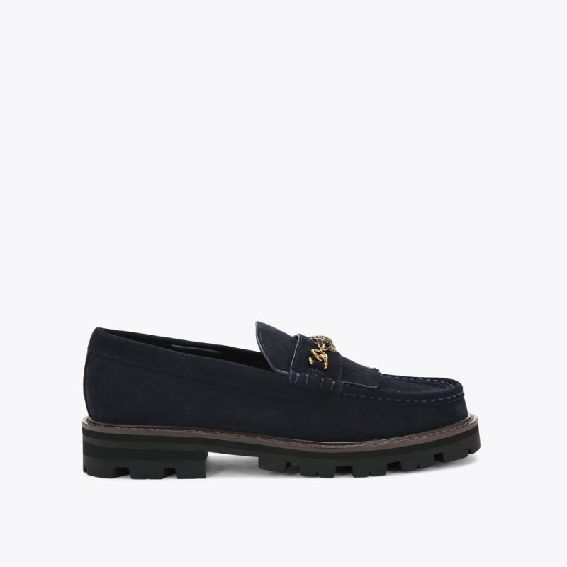 Kurt Geiger Women's Carnaby Chunky Loafer - Navy | Canada Outlet