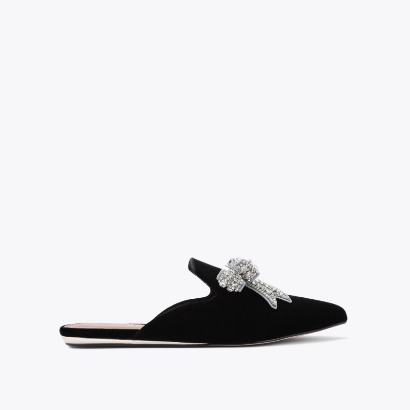 Kurt Geiger Women's Olive Bow Mule - Black | Canada Outlet