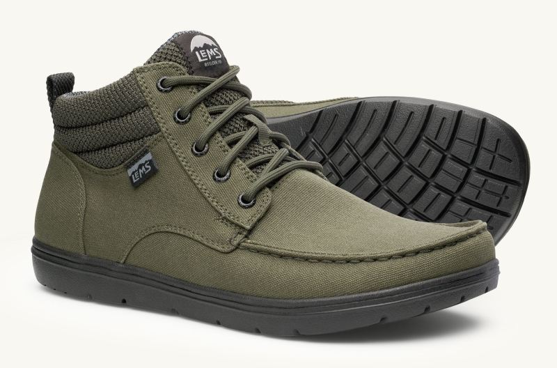 STYLISH OUTLET LEMS | MEN'S BOULDER BOOT MID VEGAN-Military Green