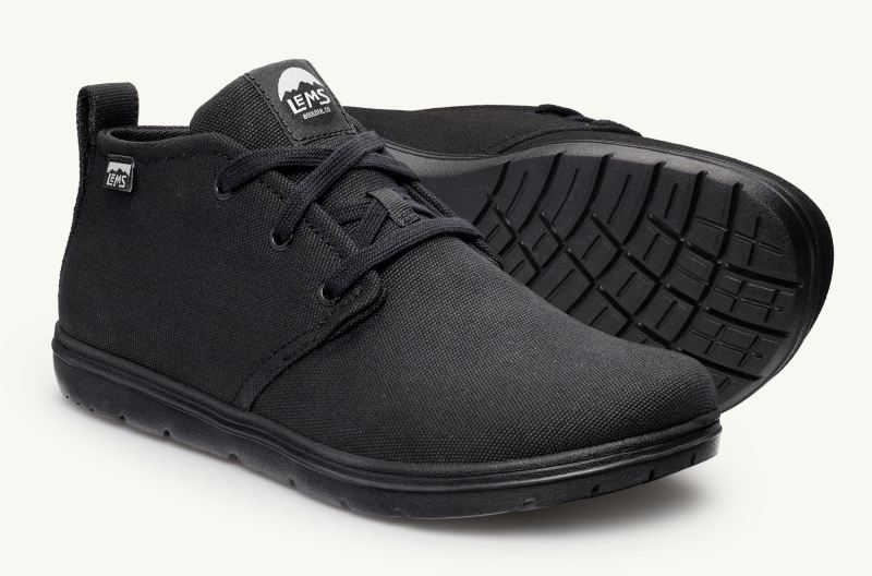 STYLISH OUTLET LEMS | WOMEN'S CHUKKA CANVAS-Blackout